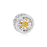 Sunshine Beads Golden Charms 925 Sterling Silver Jewelry