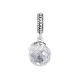 Moon and Star Silver Bead for Bracelets
