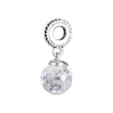 Moon and Star Silver Bead for Bracelets