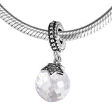 Moon and Star Silver Bead for Bracelets
