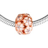 925 Sterling Silver Rose Charms for Bracelets - Fine Jewelry