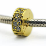 925 Silver Shining Elegance Spacer Beads - Plated Charm Bracelets
