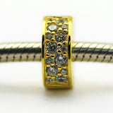 925 Silver Shining Elegance Spacer Beads - Plated Charm Bracelets