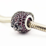925 Silver Strawberry Bead for Charms Bracelets