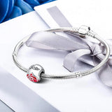 Enchanted Rose Heart Beads for Charms Bracelets