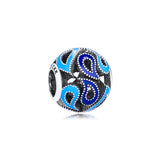 925 Sterling Silver Cathedral Teardrop Beads for Charms Bracelets