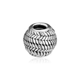 925 Sterling Silver Ear of Wheat Beads for Charms Bracelets