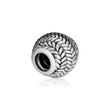 925 Sterling Silver Ear of Wheat Beads for Charms Bracelets