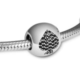 Love of My Life Beads With CZ 925 Silver Jewelry