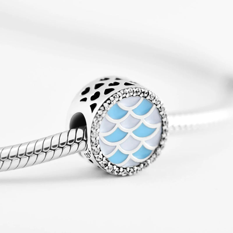 Enamel Radiant Hearts Beads Charm for Bracelets