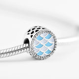 Enamel Radiant Hearts Beads Charm for Bracelets