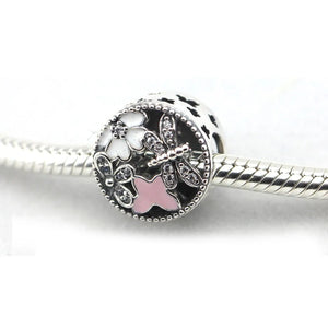 Springtime Openwork Beads 925 Sterling Silver Charms