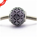925 Sterling Silver Beads for Essence Bracelets with CZ