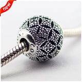 925 Sterling Silver Beads for Essence Bracelets with CZ