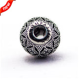 925 Sterling Silver Beads for Essence Bracelets with CZ