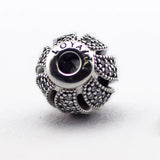 925 Silver Loyalty Charm Bead with Cubic Zirconia for Essence Bracelets