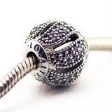 925 Silver Loyalty Charm Bead with Cubic Zirconia for Essence Bracelets