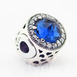 Peace Charms With CZ 925 Sterling Silver Beads