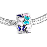 925 Silver Butterfly Clip Charm for Europe Beads Bracelets