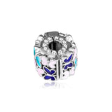 925 Silver Butterfly Clip Charm for Europe Beads Bracelets