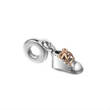 European Beads Bracelet 925 Sterling Silver Baby Shoe Dangle Charm