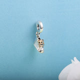 European Beads Bracelet 925 Sterling Silver Baby Shoe Dangle Charm