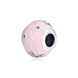 Fantasyland Castle Charms with Soft Pink Enamel 925 Sterling Silver