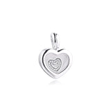 Heart Locket Charms 925 Silver for Europe Beads Bracelets