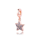 925 Sterling Silver Starfish Charms for Europe Beads Bracelets
