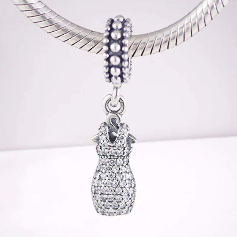 Europe Bracelets Dazzling Silver Beads 925 Sterling Silver DIY Charms