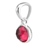 Ruby 925 Silver July Bracelet Charms for Europe