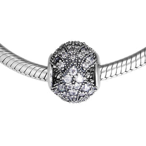 Europe Bracelets & Necklace Oriental Fan Charms 925 Sterling Silver Beads