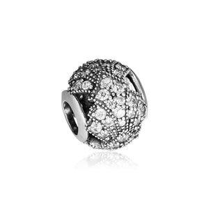 Europe Bracelets & Necklace Oriental Fan Charms 925 Sterling Silver Beads