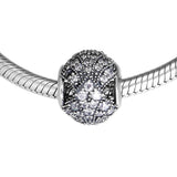 Europe Bracelets & Necklace Oriental Fan Charms 925 Sterling Silver Beads