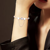925 Sterling Silver Safety Chain Beads for Europe Charms Bracelets