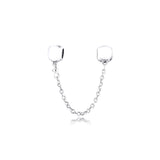 925 Sterling Silver Safety Chain Beads for Europe Charms Bracelets