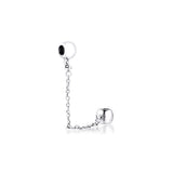 925 Sterling Silver Safety Chain Beads for Europe Charms Bracelets