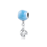 925 Silver Elephant & Balloon Dangle Charm Bead for Bracelets
