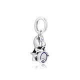 925 Silver Theodore Bear Charm for Europe Bracelets