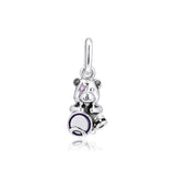 925 Silver Theodore Bear Charm for Europe Bracelets