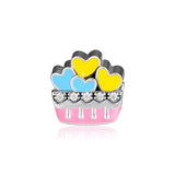 925 Silver Abundance of Love Beads with Clear CZ for Europe Charms Bracelets
