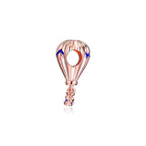 Hot Air Balloon Rose Bead for Europe Charms Bracelets