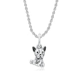 925 Silver Bulldog Puppy Charm Bead for European Bracelets