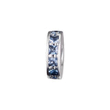 925 Sterling Silver Eternity Beads with Sky Crystal for Europe Charms Bracelets
