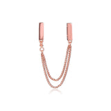Europe Charms Bracelets Safety Chain Rose Clip Beads 925 Sterling Silver
