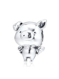 European Flying Pig Bead 925 Sterling Silver Charm for Bracelets