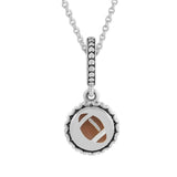 925 Silver Football Dangle Bead for European Charms Bracelets