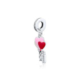 Heart Balloons Dangle Beads for Europe Charms Bracelets
