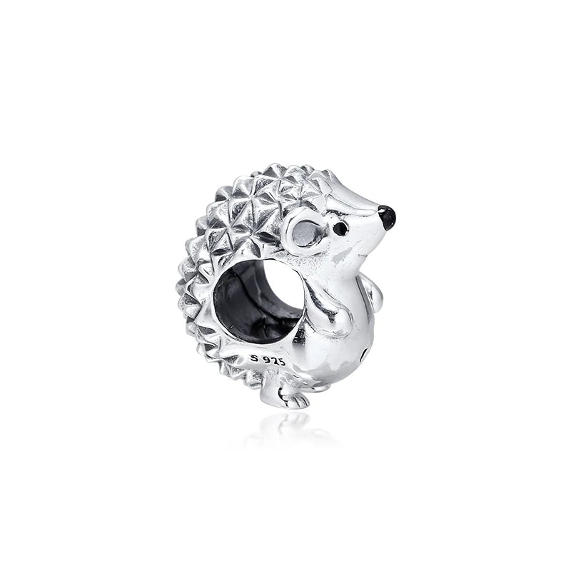 925 Sterling Silver Hedgehog Bead for European Charms Bracelets