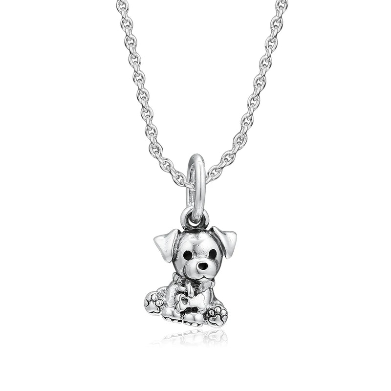 Labrador Puppy Bead 925 Silver Charm for European Bracelets